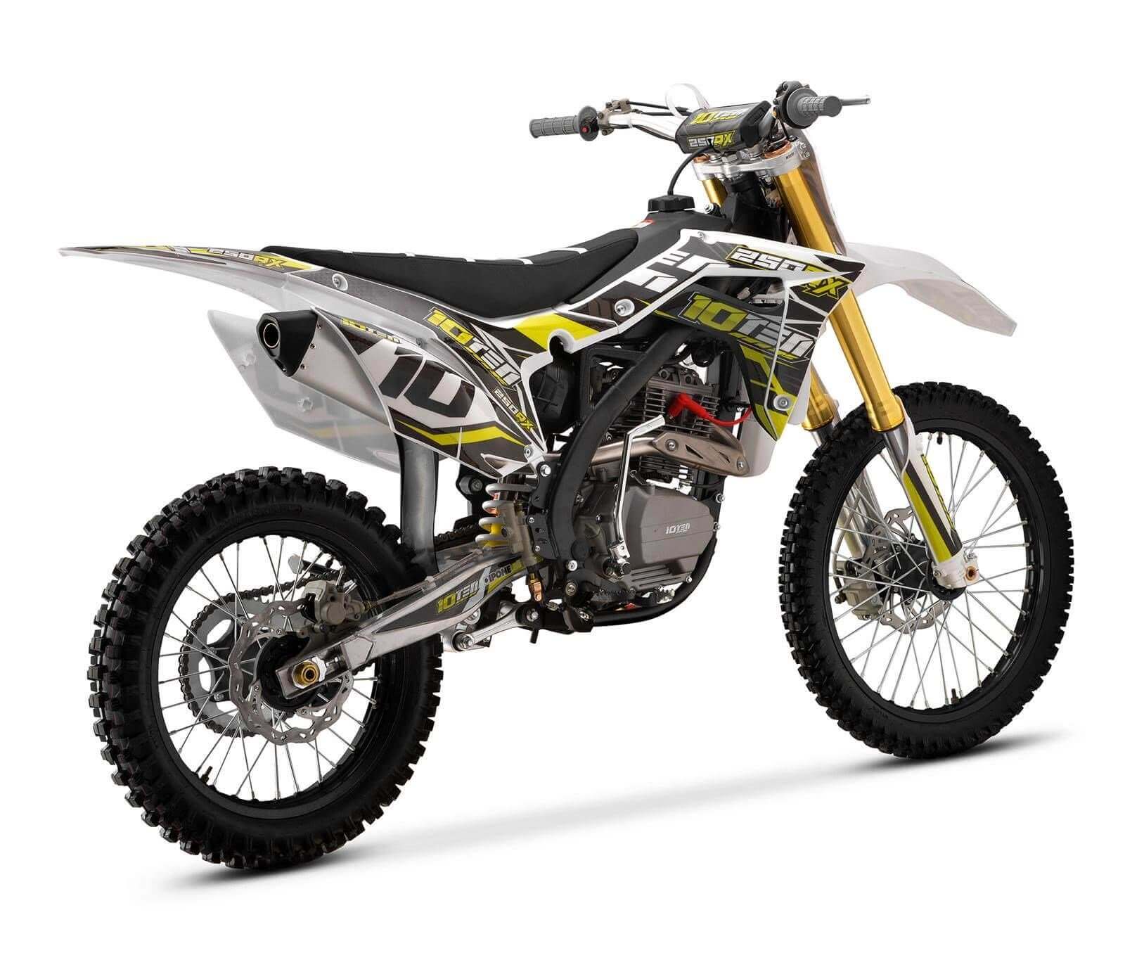 10Ten 250RX Dirt Bike Full size adult dirt bike 21" Front / 18" Rear