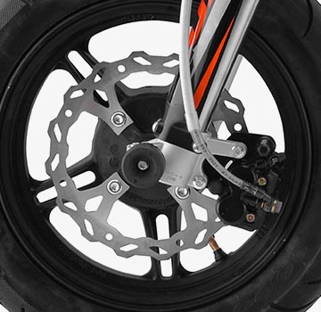 140R Supermoto Spec: Vented Brake Discs